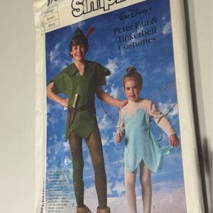 Disney Peter Pan & Tinkerbell Simplicity costume pattern